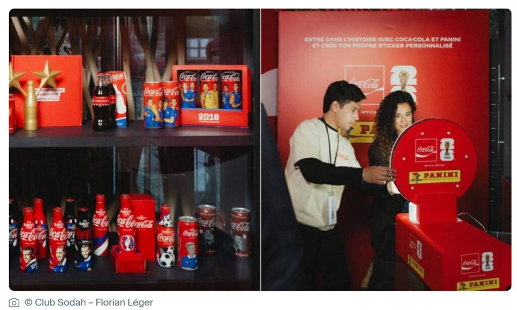 Photographies du Club Coca-Cola publiées par Paris Secret, avec le crédit au photographe